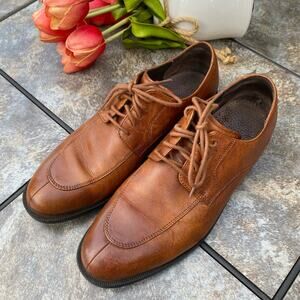 Cole Haan British Tan Collen Apron Derby Split Toe Size 10 Oxford